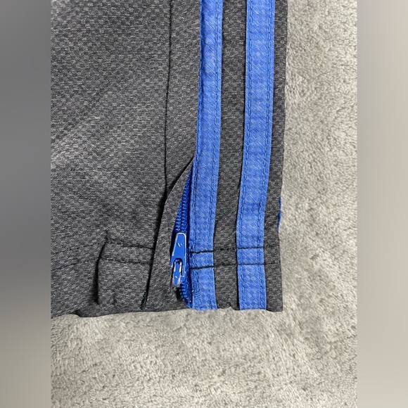 Adidas Pants Climalite Warm Up Track Pants Size Mens Medium M Leg Gray Blue - Picture 11 of 13